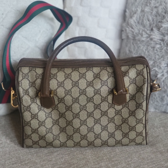 Gucci GG Supreme Web Boston Bag Pvc 2Way..Authentic!! - Picture 2 of 10